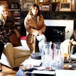 Blaze' founders Corrada Rodriquez D'Acri, Sole Torlonia and Delfina Pinardi at the fall winter 2015/16 presentation of their latest collection