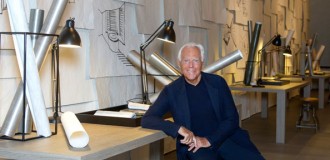 Giorgio Armani among designs of his Armani Casa collection