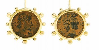 Designer Benedetta Dubini uses ancient Roman and Greek coins in her jewelry designs