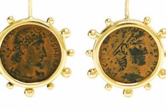 Designer Benedetta Dubini uses ancient Roman and Greek coins in her jewelry designs