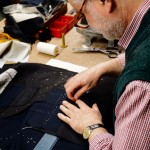 A tailor works on a Rubinacci suit.  Photo by Salvo Sportato