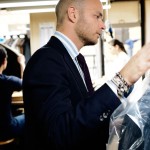 Luca Rubinacci at his family's atelier.. Photo by Salvo Sportato