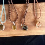 Char Schell jewelry incorporates local sediment into their necklaces and rings