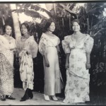 Chamorro women in traditional mestizas before WWII