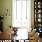 Rossella Jardini's dining room where she often holds meetings.