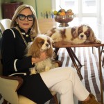 Rossella Jardini poses with her King Charles Cavalier pups Jolie and Charlie. Photo by Salvo Sportato