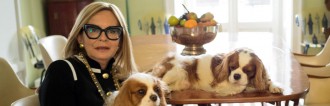 Rossella Jardini at home with her pups Jolie and Charlie. Photo by Salvo Sportato.