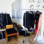 backstage in the Donna Karan loft for urban zen collection 2