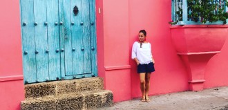 BACO's Editor in Chief in Old Town Cartagena. Photo Credit: Florence Celeste