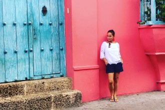 BACO's Editor in Chief in Old Town Cartagena. Photo Credit: Florence Celeste