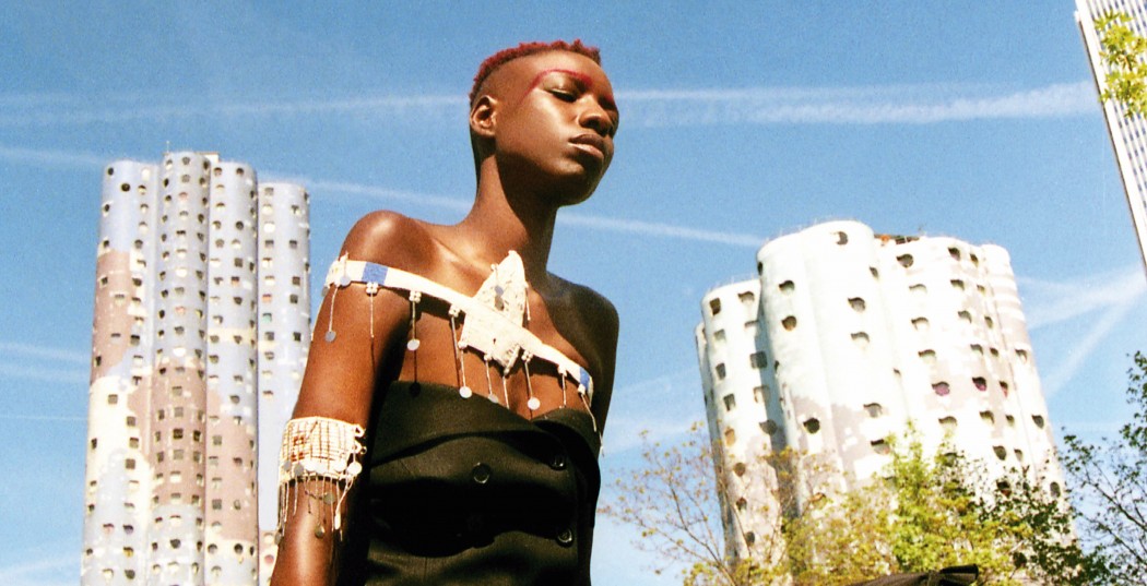 A model wears Alama jewellery made by Maasai women in Tanzania