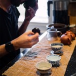 James Kearns serves us tea from the Yunnan Province of China.